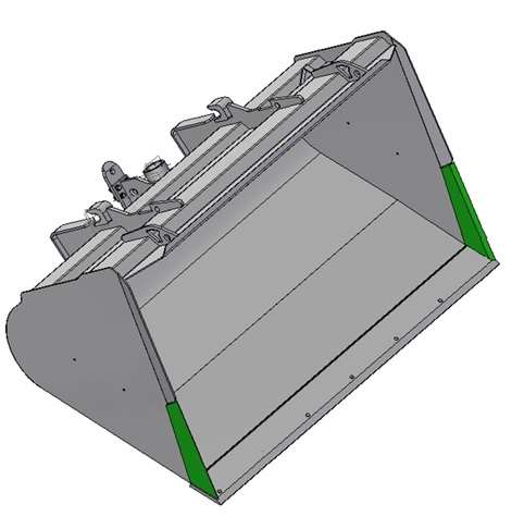 Reinforced bulk material bucket - Buckets - Accessories
